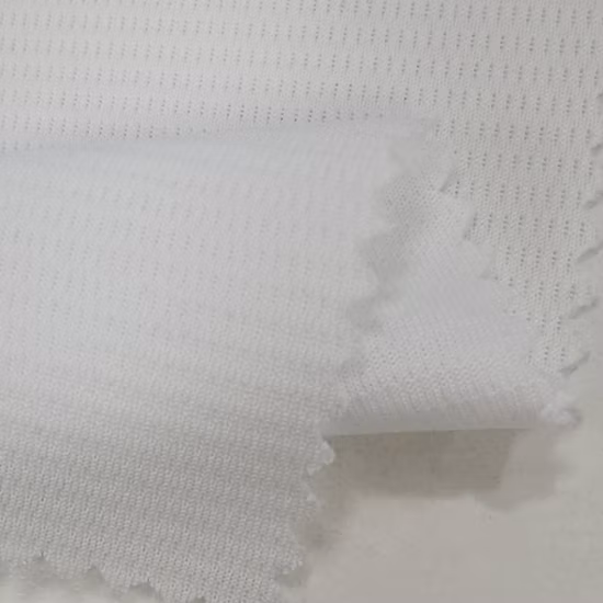China Mesh Interlock Knit Fabric 100%Polyester Bird Eye Mesh Dri Fit Fabric for Sportswear/Yoga Polyester Stretch Quick Dry Wicking Mesh Jersey Knitted Fabric