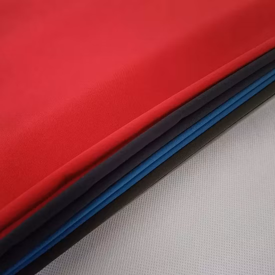 Wholesale 90% Polyester 10% Spandex Dye Single Jersey Plain Sportswear Yoga Fitness Pants Fabric